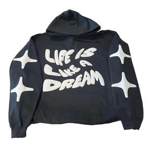 เสื้อฮู้ดโอเวอร์ไซส์ผู้ชาย 400 กรัม ผ้าฝ้าย 100% ซับในลายถักตัวอักษร สำหรับฤดูใบไม้ร่วง แบบสั่งทำพิเศษ - Product Image 1