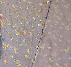 Costumes de fête indiens et pakistanais modernes, non cousus, brodés à la main, pour femmes, style traditionnel avant-gardiste - Product Image 3