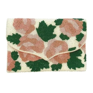 Sac à main élégant et tendance, fait main, avec broderie de feuilles en perles, design nouveau, dernier cri, chic, luxueux, pour femmes - Product Image 2