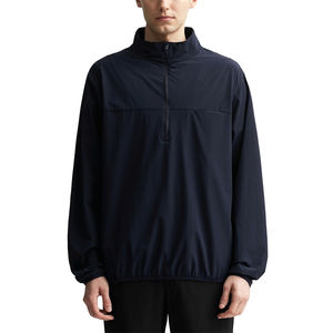 เสื้อฮู้ดซิปครึ่งตัวผู้ชายคุณภาพสูงปี 2025 รับผลิตตามสั่ง ปักโลโก้ เสื้อสวมหัวแบบเรียบสำหรับกิจกรรมกลางแจ้ง เสื้อสเวตเชิ้ตซิปสี่ส่วน รับผลิตแบบ OEM - Product Image 3