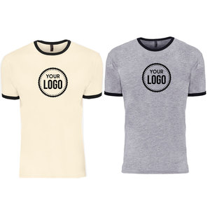 T-shirt athlétique anti-rétrécissement durable pour hommes Style Ringer à manches courtes avec impression de logo personnalisé t-shirt classique 100% coton - Product Image 3