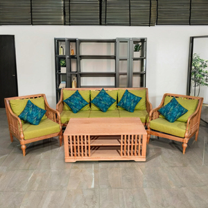 Ensemble de canapés Chesterfield de luxe Indochine, rembourrés en éponge, en bois de frêne, avec coussins capitonnés, pour la décoration de la maison, du salon, de l'appartement, de l'hôtel, de la villa - Product Image 2