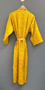 Bata de Casa de seda de lujo con estampado, Kimono Unisex, estilo bohemio, Vestido de playa ligero, ropa de dormir de verano para mujeres y hombres - Product Image 3