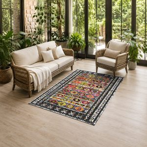 <b>RUGS</b> DEPOT LXDP-0845 Wholesale Terracotta Gold Contemporary Abstract Digital Printed Machine Washable Chenille Area <b>Rug</b> <b>Non</b> <b>Slip</b> - Product Image 6