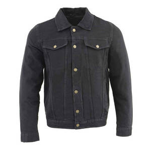 Offre spéciale, Vestes en jean pour hommes personnalisées, Style ajusté, Jean en coton denim, Veste slim décontractée pour hommes - Product Image 1