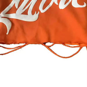 2024 personnalisé bouffée impression Logo personnalisé mode sweats à capuche sans poches 3d bouffée impression graphique pour hommes unisexe - Product Image 4