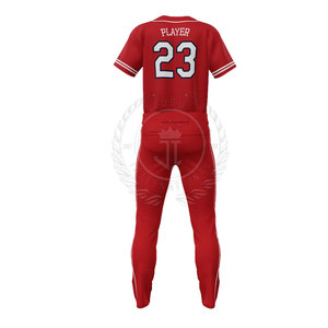 Último Diseño, Nuevo Estilo, Conjuntos de Uniformes de Béisbol Transpirables, Calidad Premium, Color Sólido, Colores Personalizados para Venta en Línea - Product Image 3