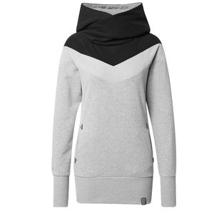 เสื้อมีฮู้ดผ้าฟลีซแบบสวมหัวสำหรับผู้หญิงเสื้อมีฮู้ดสำหรับผู้หญิงเสื้อบล็อกสีกราฟิก - Product Image 3