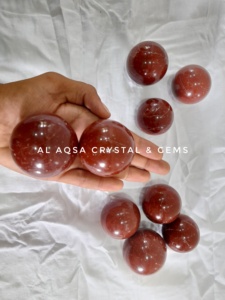 Esfera de Piedra Preciosa de Jaspe Rojo Natural, Bola Pulida de Cristal Curativo de Aura Feng Shui - Product Image 3