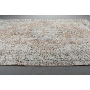 พรมตุรกีวินเทจ ขนาด 6.5x10.2 ฟุต พรมลายพรางสีขาวน้ำตาล - Product Image 3