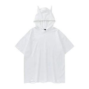 Custom Design Winter Mens Hooded T Shirts Pullover Hoodies with <b>Ear</b> Solid Fleece Breathable Pocket Sweatshirts - Product Image 2