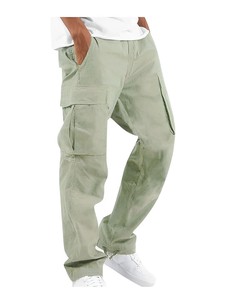 2024 Otoño Invierno pantalones Cargo informales para hombres nueva marca europea americana multibolsillo High Street funcional ligero - Product Image 1