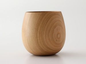 ถ้วยชาไม้ธรรมชาติใช้ทำจากไม้สำหรับกาแฟไวน์เครื่องดื่มเย็นๆถ้วยชาไม้สไตล์ญี่ปุ่น - Product Image 4