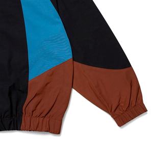 Chaqueta cortavientos para hombre de talla grande, transpirable, impermeable, con bloque de Color personalizado, venta al por mayor, tela de poliéster de Color de retazos - Product Image 4