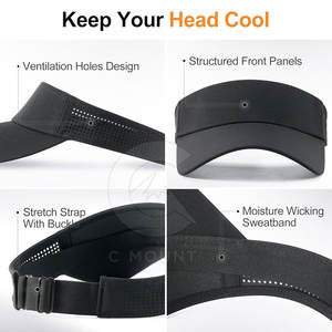 Visera Deportiva Premium Transpirable, Ajustable, para Correr y Entrenar al Aire Libre, Venta al Por Mayor - Product Image 5