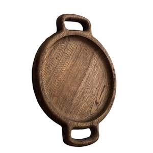 Forme de poisson vernissage bois lisse toucher sensation usine approvisionnement direct servant plateau en bois pour boisson - Product Image 3