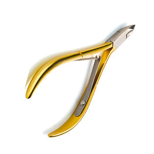 Best 4.5\" Beauty Nail Cuticle Nipper Fine Point Sharp Blades Double Spring Half Gold Lap Joint Dead Skin <b>Remover</b> for Fingers - Product Image 2