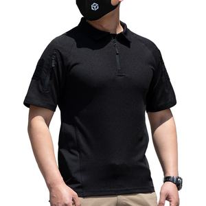Camiseta Deportiva Casual de Verano para Hombre, Tejida con Spandex/Algodón, Antibolitas, de Secado Rápido, Táctica, para Exteriores y Campo de Tiro - Product Image 2