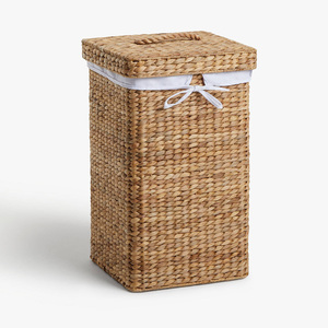 Water Hyacinth Large Storage Bins <b>with</b> <b>Lids</b> Cheapest Price Laundry Bin <b>Basket</b> Natural Woven <b>Hampers</b> - Product Image 1