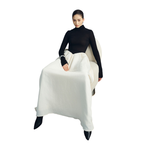 Stylish Turtleneck GERDA PRINCESS DRESS Superstar Single Fabric Long Women's Dresses Flared Shape Dresses Women Lady Elegant - Product Image 1