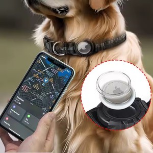 Verlustsicheres, Robustes, Verbesserte Reflektierende und Verstellbare Nylon-Hundehalsband für AirTag mit Halterung - Product Image 2