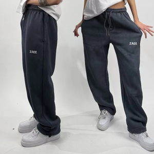 Pantalones Deportivos Holgados Grises de Moda Urbana para Mujer 2026, Pantalones Hip Hop para Mujer, Pantalones Deportivos Holgados de Pierna Ancha - Product Image 1