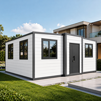 Bureau modulaire préfabriqué en conteneur, structure en acier économique, portable