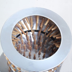 Nueva Máquina Desplumadora de Pollos de Acero Inoxidable Tipo Vertical |   Desplumadora de 7 Rodillos de Alta Resistencia para Granjas Avícolas, 25 kg/h - Product Image 6