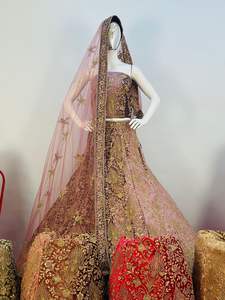 เสื้อเบลาส์แบบเต็มสำหรับผู้ใหญ่ชุดเจ้าสาวสไตล์ปากีสถานแบบอินเดีย - Product Image 3