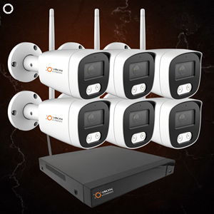 ชุดกล้องวงจรปิดอัจฉริยะ Wi-Fi คุณภาพสูงระดับมืออาชีพ 6 ตัว ความละเอียด 8 ล้านพิกเซล ระบบเฝ้าระวัง ISON AIR-PRO-MAX-X-6 - Product Image 1