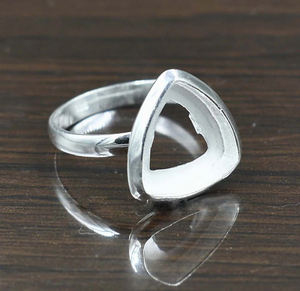 925 Sterling Silver Blank Component Mountings 7-30 MM Size Bezel Collet Cup Blank Setting Cup <b>Plain</b> Without Gemstone <b>Ring</b> - Product Image 4