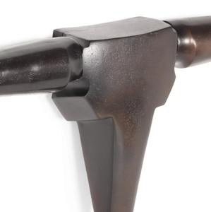 Décoration murale en aluminium Tête de taureau pour décoration murale Finition antique Disponible en trois tailles Sculptures murales en métal - Product Image 3