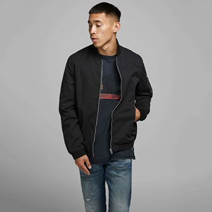 Chaquetas de bombardero con cremallera de colección de invierno de alta calidad a precio bajo, chaquetas de bombardero hechas en fábrica de moda informal para hombre - Product Image 1