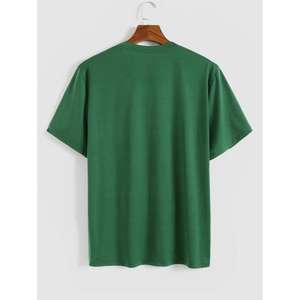 เสื้อยืดผู้ชายสีทึบเสื้อยืดผ้าฝ้ายใส่สบายคุณภาพเยี่ยมเสื้อยืดลำลองทำจากผ้าฝ้าย100% อินเดียสำหรับใช้ในชีวิตประจำวัน - Product Image 6