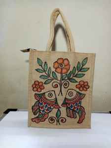 Luxury Custom Printed <b>Jute</b> <b>Tote</b> <b>Bag</b> EcoFriendly Spacious & Perfect for Shopping & Beach Days - Product Image 2