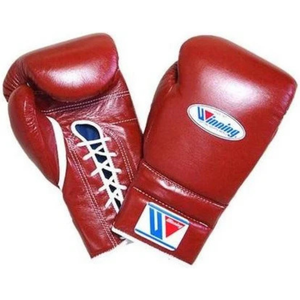 Professional <b>Lace</b> Up Boxing Gloves Red Genuine Leather Training Sparring Gloves Handcrafted Fight Gear - Product Image 1