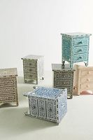 Meubles en incrustation d'os Armoire à incrustation d'os véritable de design moderne avec 7 tiroirs pour armoire à incrustation d'os de salon par gm impex
