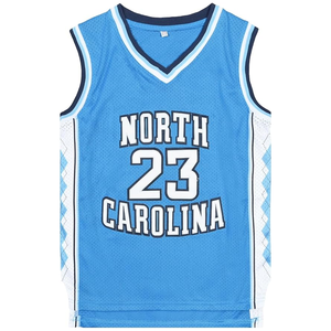 Chemise de basket-ball unisexe classique maillot brodé pour hommes pour les fans taille plus respirant imprimé Design #23 maillot de basket-ball - Product Image 4