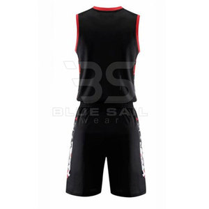 Uniformes de basket-ball sur mesure avec tissu à mailles en polyester de haute qualité pour équipes sportives Uniforme de basket-ball personnalisé - Product Image 3