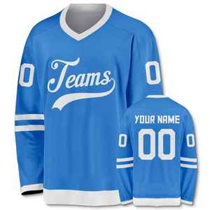 Maillot de hockey sur glace unisexe pour homme, vêtements de sport sublimés de couleur unie, service OEM pour adultes - Product Image 1