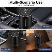 Diffuseur d'arômes pour voiture, porte-gobelet, désodorisant, 3 modes de pulvérisation, démarrage/arrêt automatique, nano-atomisation, rechargeable par Type-C, pour la maison