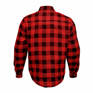 Motorbike Flannel Fully-Lined Protective Shirt <b>for</b> Sale / Solid Color Best Quality Factory Manufacturer Motorbike Shirt - Product Image 3