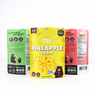 Emballage flexible, sachet debout mat avec fermeture éclair refermable et encoche de déchirure pour les chips, les noix, les fruits secs, l'emballage alimentaire, OEM Vietnam - Product Image 2