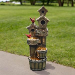 Nouvelle vente en plein air résine nid <span class=keywords><strong>d</strong></span>'oiseau artificiel jardin <span class=keywords><strong>d</strong></span>écoration fontaine <span class=keywords><strong>d</strong></span>'<span class=keywords><strong>eau</strong></span> pour cour salon arrosage Decore - Product Image 2