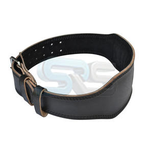 Ceinture d'haltérophilie en cuir d'entraînement réglable Accessoires de gymnastique d'entraînement de compression Ceinture d'haltérophilie robuste - Product Image 6