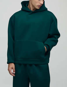 Vente en gros de survêtement à capuche 100% coton pour hommes, logo imprimé personnalisé, survêtements surdimensionnés, logo imprimé DTF personnalisé, ensemble 2 pièces pour homme - Product Image 5