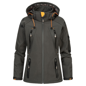 Chaqueta Softshell para mujer, impermeable, con forro polar, para senderismo al aire libre, cálida, a prueba de viento, impermeable, chaqueta Softshell para mujer - Product Image 6