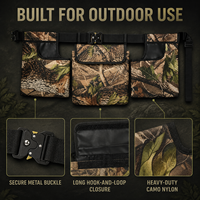 Étuis de ceinture de chasse d'extérieur en nylon imperméable camouflage haute pression, compatibles MOLLE, 27 à 60 pouces, ajustement universel pour la chasse et la pêche