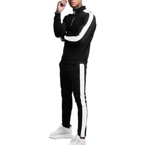Survêtements de sport slim personnalisés pour hommes, coupe-vent, respirants et anti-transpiration, grandes tailles, polyester/coton, 30 ensembles - Product Image 1