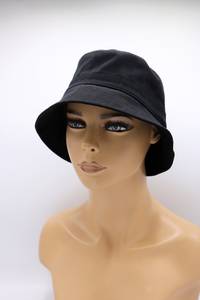 Sombrero de pescador de ala ancha Unisex de alta calidad, Parche de goma personalizado, borde de piel, cuerda colgante, protección solar, sombreros de cubo - Product Image 5